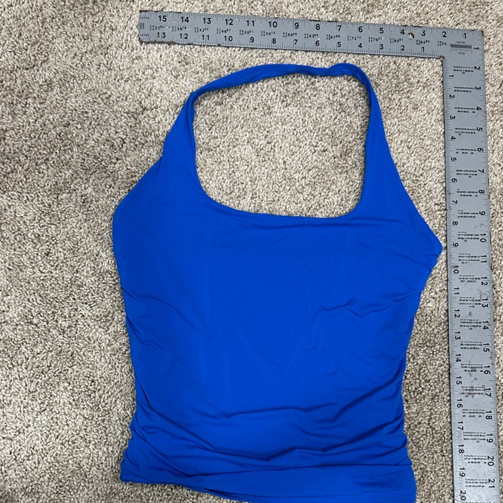 Women's Blue Halter Top